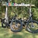2 electric bikes parked in a tropical landscape